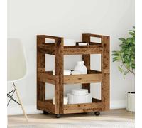 vidaXL Carro de Cocina Madera de roble 60 x 45 x 80 cm