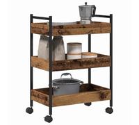 vidaXL Carro de Cocina Madera envejecida 50 x 30 x 70 cm