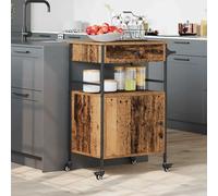 vidaXL Carro de Cocina Madera vieja 56 x 43 x 89,5 cm