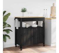 vidaXL Carro de Cocina MONZA Negro 84 x 40 x 88,5 cm Negro