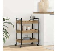 vidaXL Carro de Cocina Roble artisan 50 x 30 x 70 cm