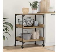 vidaXL Carro de Cocina Roble artisan 60 x 41 x 80.5 cm