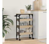 vidaXL Carro de Cocina Roble Sonoma 53 x 20 x 76 cm