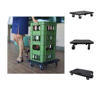 vidaXL Carro de transporte , 58x38x12 cm, de polipropileno - Carro de ruedas y carro de sacos