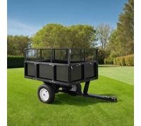 vidaXL Carro remolque inclinable de cortacésped carga de 300 kg