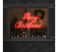 vidaXL: Adorno navideño con 216 luces LED rojas, de 99 x 55 x 13 cm, fabricado en hierro