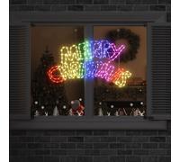 vidaXL Cartel de Navidad 240 LED multicolor 99,5 x 54 cm PVC