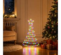vidaXL Cartel LED de árbol de Navidad LOVIISA 100 LED Multicolor