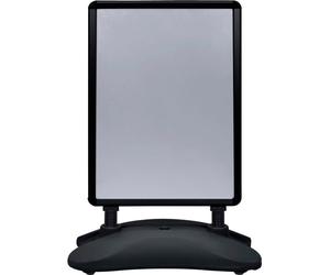 vidaXL - Cartelera de pie, tipo A1, con depósito para agua, color negro, aleación de aluminio