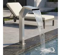 vidaXL Cascada de Piscina Acero inoxidable 50 x 30 x 90 cm Plateado