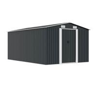 vidaXL Caseta de jardín metal antracita 257x392x181 cm