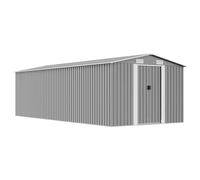 vidaXL Caseta de jardín metal Gris 257 x 580 x 181 cm