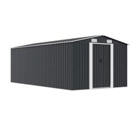 vidaXL Caseta de jardín metálica Antracita 257x497x178 cm