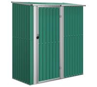 vidaXL Caseta para electrodomésticos, color verde, 180,5 x 97 x 209,5 cm, acero galvanizado