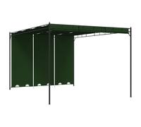 vidaXL Cenador 4 x 3 x 2,3 m Verde Poliéster y Acero