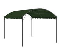 vidaXL Cenador 4 x 3 x 2,6 m Verde Poliéster y Acero