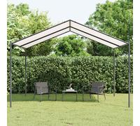 vidaXL Cenador 4 x 4 x 2,6 m Blanco Acero y Poliéster 180 gsm