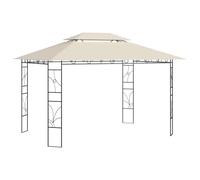 vidaXL Cenador 4x3x2,7 m 160 g/m² Parasol Pérgola Jardín Patio Toldo Color Crema, Antracita, Taupé y mas