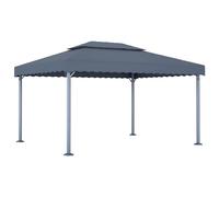 vidaXL Cenador Aluminio Jardín Toldo Terraza Gazebo Exterior Pabellón Color Crema, Antracita, y mas