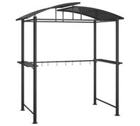 vidaXL Cenador barbacoa estante lateral acero antracita 210x114x230 cm