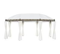 vidaXL Cenador blanco crema 530x350x265 cm