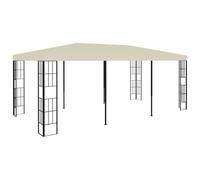 vidaXL Cenador Playa Exterior 3x6 m – Color crema, Antracita