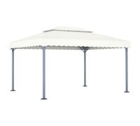 vidaXL Cenador Aluminio Jardín Toldo Terraza Gazebo Exterior Pabellón Color Crema, Antracita, y mas