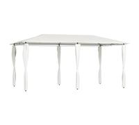 vidaXL Cenador con cubiertas de postes crema 2,98x5,3x2,59 m 160 g/m²
