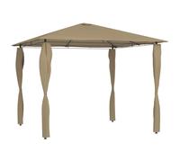 vidaXL Cenador con Funda de Postes 3x3x2,6 m 160 g/m² Toldo Carpa Color Antracita, Crema, Taupé y mas