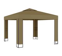 vidaXL Cenador con Doble Techo Carpa para Fiestas Bodas Toldo Jardín Color Taupé, Blanco, Antracita y mas