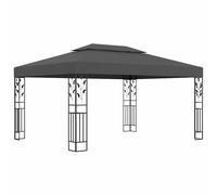 vidaXL Cenador con Doble Techo 3x4 m Sombrilla Carpa al Aire Libre Color Taupé, Blanco, Antracita y mas