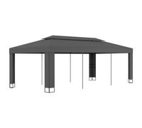 Cenador Con Doble Techo Gris Antracita 3x6 M Vidaxl