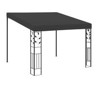 vidaXL Cenador con montaje en la pared antracita 3x3x2,5 m