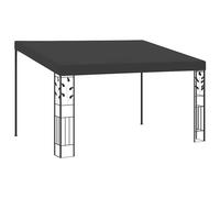 vidaXL Cenador con montaje en la pared antracita 4x3x2,5 m