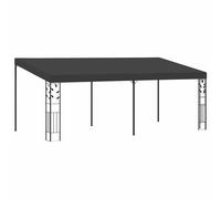vidaXL Cenador con montaje en la pared antracita 6x3x2,5 m