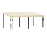 vidaXL Cenador con montaje en la pared crema 6x3x2,5 m