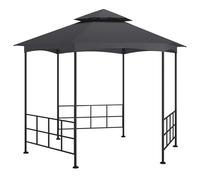 vidaXL Cenador con paredes laterales gris antracita 3,1x2,7 m
