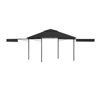 vidaXL Cenador con Techo Extensible Doble 3x3x2,75m 180g/m² Jardín Color Taupé, Antracita, Crema y mas