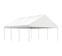 vidaXL Cenador con techo polietileno blanco 6,69x5,88x3,75 m