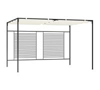 vidaXL Cenador con techo retráctil color crema 3x4x2,3 m 180 g/m²