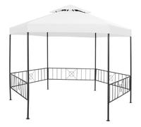 vidaXL Cenador de Jardín 323x275x265 cm 180 g/m² Tienda Toldo Porche Color Blanco, Antracita, Beige y mas