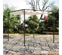 vidaXL Cenador de Jardín con Techo Retráctil 3x3m 180 g/m² Pérgola Color Taupé, Antracita, Blanco y mas
