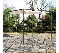 vidaXL Cenador de jardín con tejado toldo retráctil