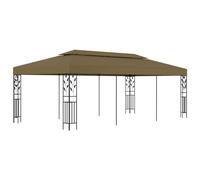 vidaXL Cenador de Jardín Toldo Carpa para Fiestas Bodas Exterior Color Taupé, Antracita, y mas
