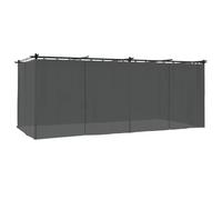 vidaXL Cenador de Jardín y Terraza, Acero Gris Antracita, 6x3 m