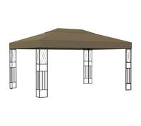 vidaXL Cenador de Tela Taupé 3x4 m Pérgola Jardín Patio Toldo Tienda Color Taupé, Crema, Antracita y mas