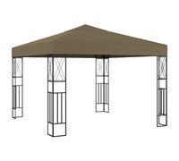 vidaXL Cenador de Tela Taupé 3x3 m Pérgola Jardín Patio Toldo Tienda Color Taupé, Crema, Antracita y mas