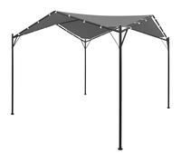 Vidaxl Cenador Gris Antracita 4x4 M para Jardín y Patio