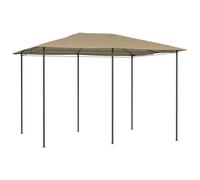 vidaXL Cenador gris taupe 3x4x2,6 m 160 g/m²