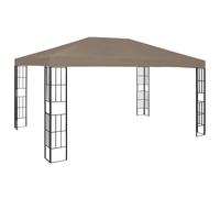 vidaXL Cenador gris taupe 4x3 m